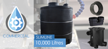 Slimline 10000 Litre Commercial Rainwater Harvesting System