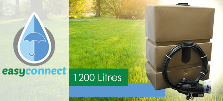 1200 Litre EasyConnect Rainwater Harvesting System - Sandstone