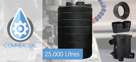 25000 Litre Commercial Rainwater Harvesting System