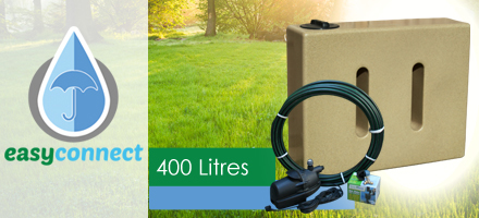 400 Litre EasyConnect Rainwater Harvesting System - Sandstone