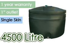 Ecosure Single Skin Oil Tank 4500 Litre