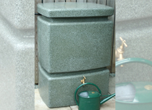 525 Litre Rainwater Tank in Green Marble