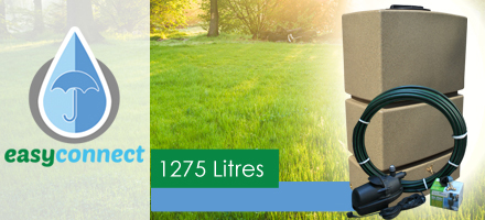 1275 Litre EasyConnect Rainwater Harvesting System - Sandstone