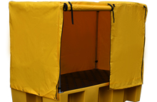 External Double IBC Bund Yellow - Framed Cover