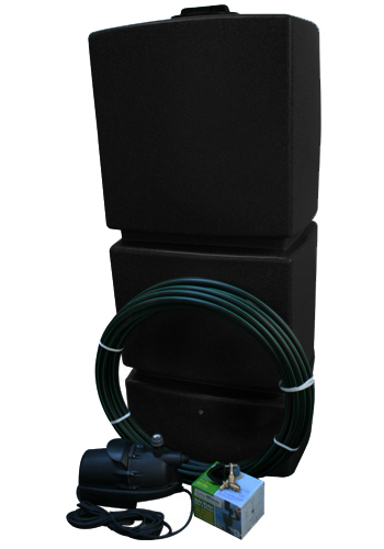 800 Litre EasyConnect Rainwater Harvesting System - Black