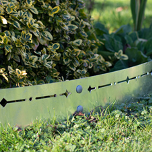 5 x 100mm Galvanised Modern Garden Edging - Premium