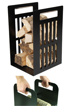Straight Lines log store in black