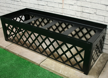 400 Litre Water Butt Stand - Trellis in Black