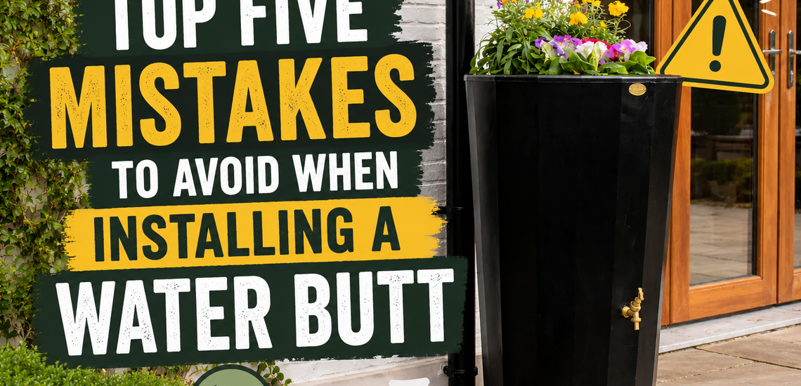 Top five mistakes to avoid when installing a water butt