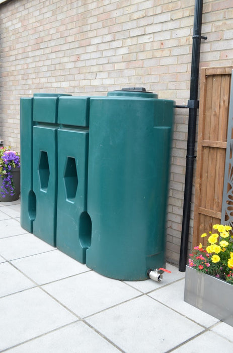 1900 Litre Slimline Water Butt - Green