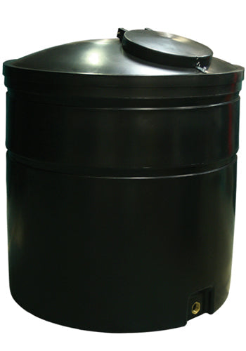 2000 Litre Water Tank - Black - Non-Potable