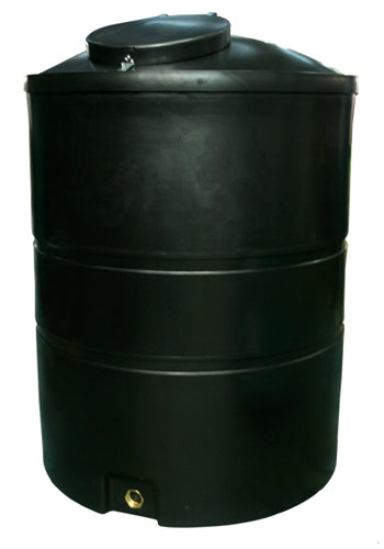 2000 Litre Water Tank Black - Non-Potable