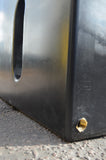 350 Litre Square Water Butt V1 - Black - Double Outlet