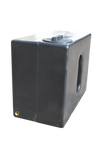 350 Litre Square Water Butt V1 - Black - Double Outlet
