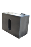 350 Litre Square Water Butt V1 - Black - Double Outlet