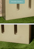 400 Litre Slimline Water Butt in Sandstone - Double Outlet