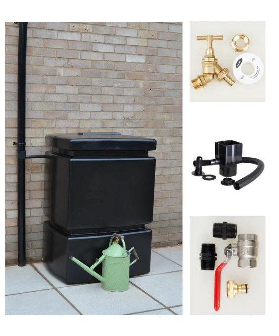 525 Litre Water Butt Kit - Black