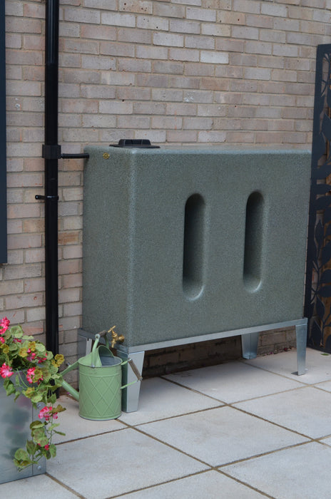 500 litre green marble water butt