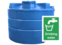 10000 Litre Water Tank Blue - Potable