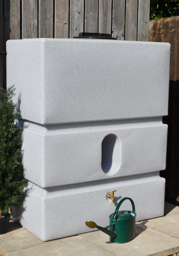1200 Litre Water Butt - White Marble
