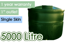 Ecosure Single Skin Oil Tank 5000 Litre