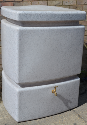 525 Litre Water Butt - White Marble