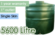 Ecosure Single Skin Oil Tank 5600 Litre 