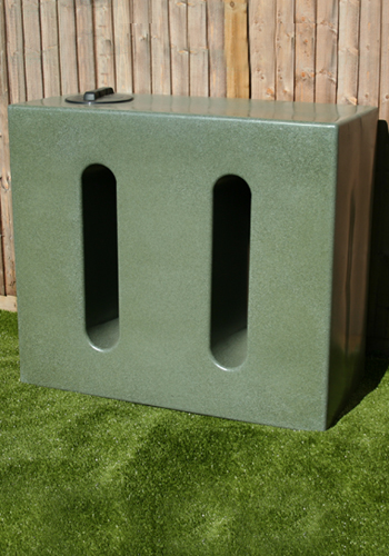 650 Litre Water Butts - Green Marble V1