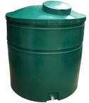 1300 Litre Insulated Potable Water Tank - Green