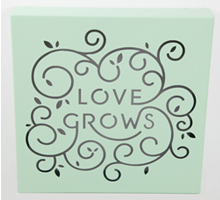 Love Grows Design Wall Art
