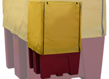 IBC Bund Pallet - Red & Yellow Premium Cover