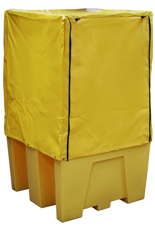 IBC Bund Pallet - Yellow c/w Grid & Yellow Premium Cover