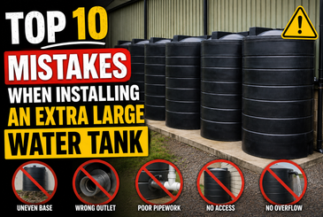 Top 10 Mistakes When Installing An Extra Large Water Tank