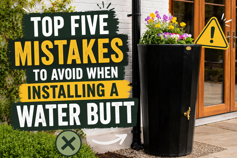 Top five mistakes to avoid when installing a water butt