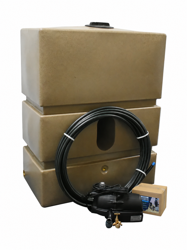 1200 Litre EasyConnect Rainwater Harvesting System - Sandstone