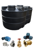 20000 Litre (2 x 10K) Fire Water Tank - Instantaneous Connections