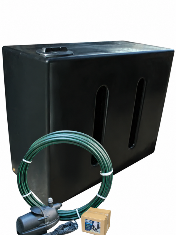 1000 Litre EasyConnect Rainwater Harvesting System - Black