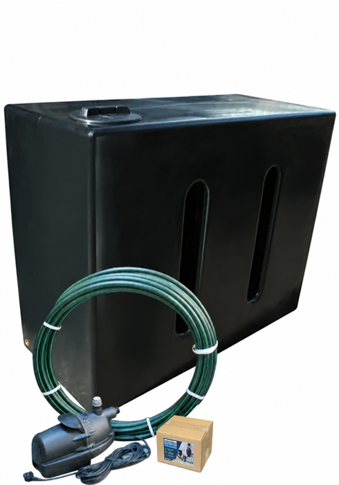1000 Litre EasyConnect Rainwater Harvesting System - Black