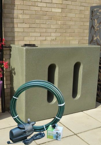 1000 Litre EasyConnect Rainwater Harvesting System - Green Marble