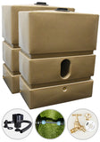 1200 Litre Water Butt Twin Pack Linked - Sandstone