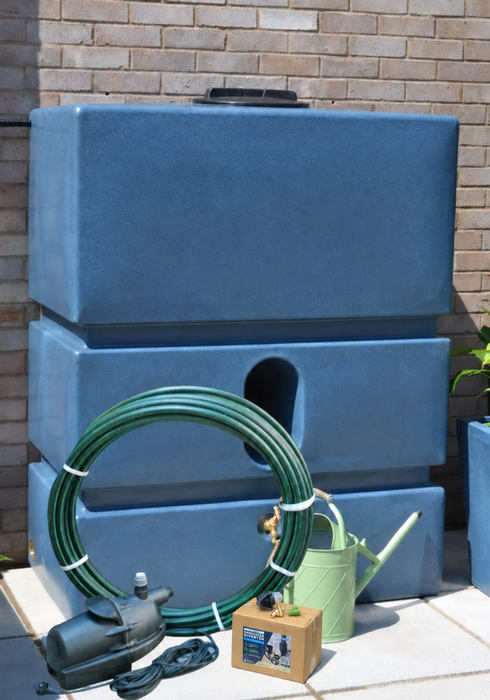 1200 Litre EasyConnect Rainwater Harvesting System - Blue Marble