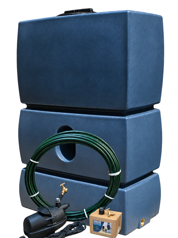1500 Litre EasyConnect Rainwater Harvesting System - Blue Marble