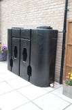 1900 Litre Slimline Water Butt - Black