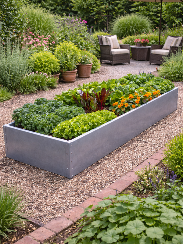 2400 x 800 x 600mm Raised Garden Bed
