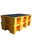 2 x 8 Drum Plastic Spill Pallet