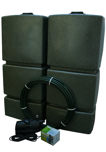 2 x 825 Litre EasyConnect Rainwater Harvesting System - Millstone