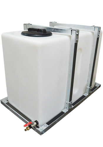 350 Litre Car Valeting Baffled Water Tank, Frame & Kit