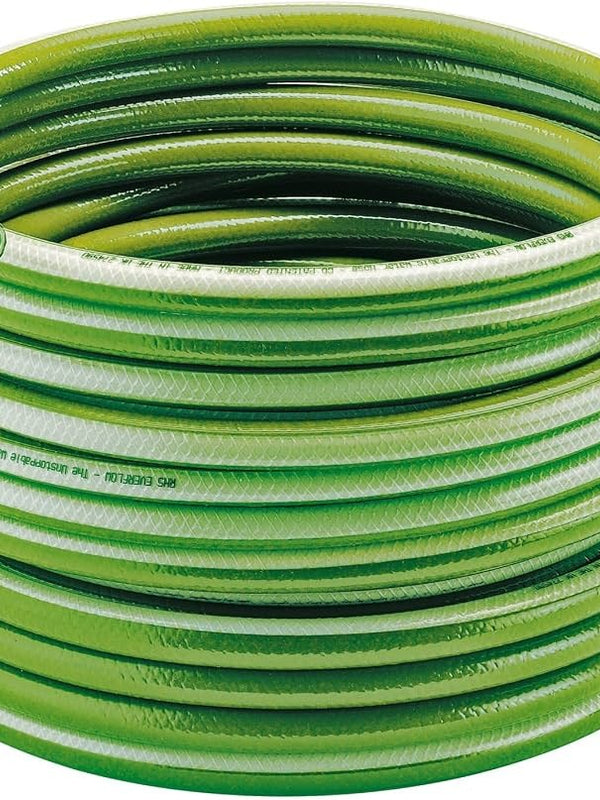25M Everflow Garden Hose Green/Clear Stripe