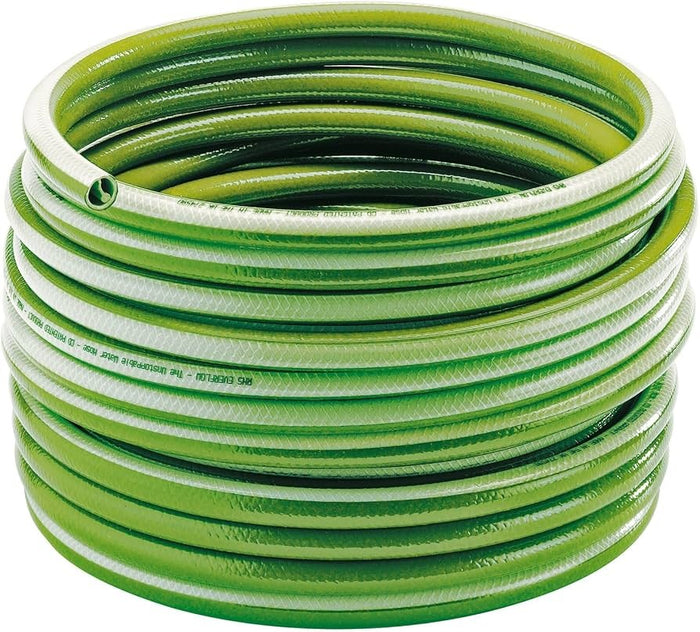 25M Everflow Garden Hose Green/Clear Stripe