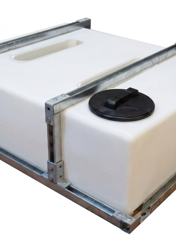400 Litre Layflat Baffled Water Tank, Frame & Restraining Kit